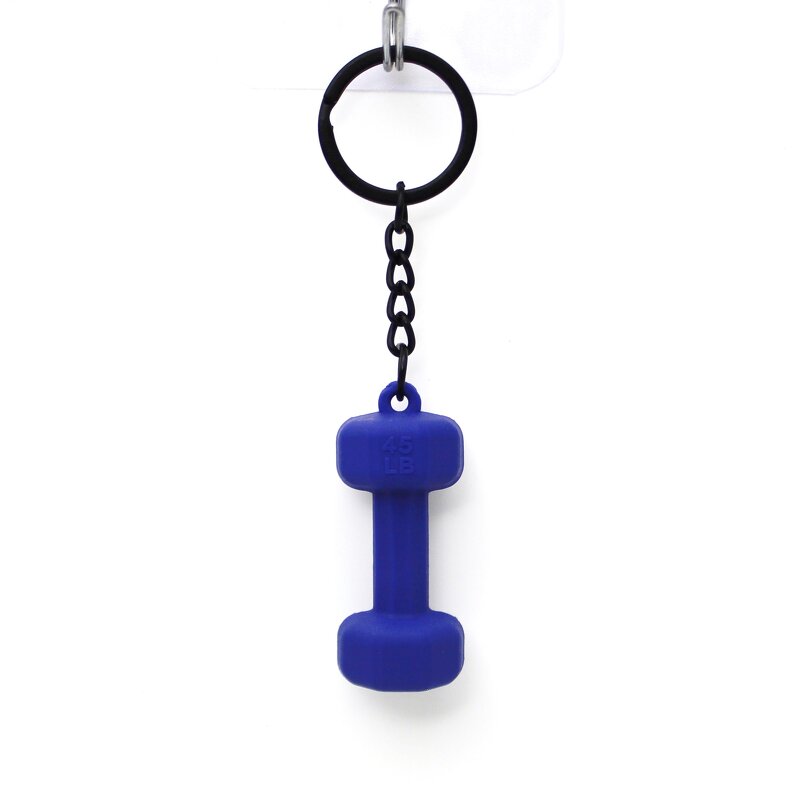 Keychain Factory - 3D Rubber Dumbbell Keychain Couple Souvenir