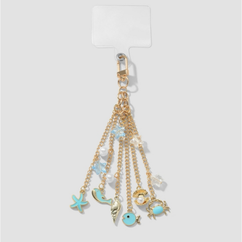 Keychain Manufacturer - Chain Pearl Dripping Oil Sea Life Pendant