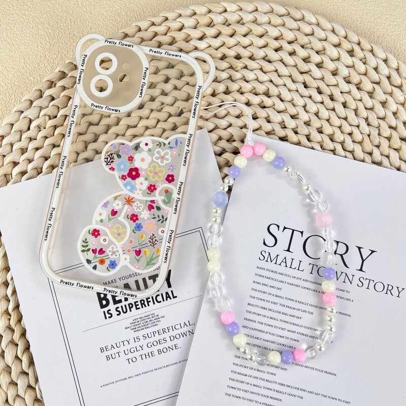 Phone Lanyard Manufacturer - Beaded Bow DIY Lanyard Label Key
