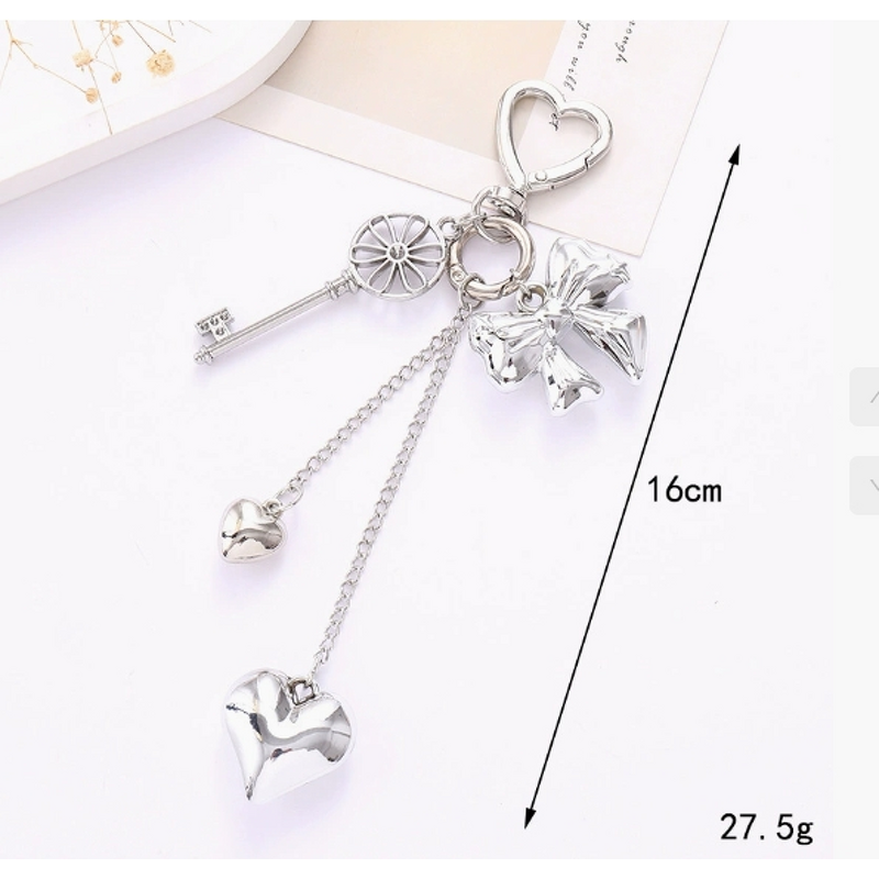 Phone Pendant Factory - Love Metal Keychain Bag Hanging Niche