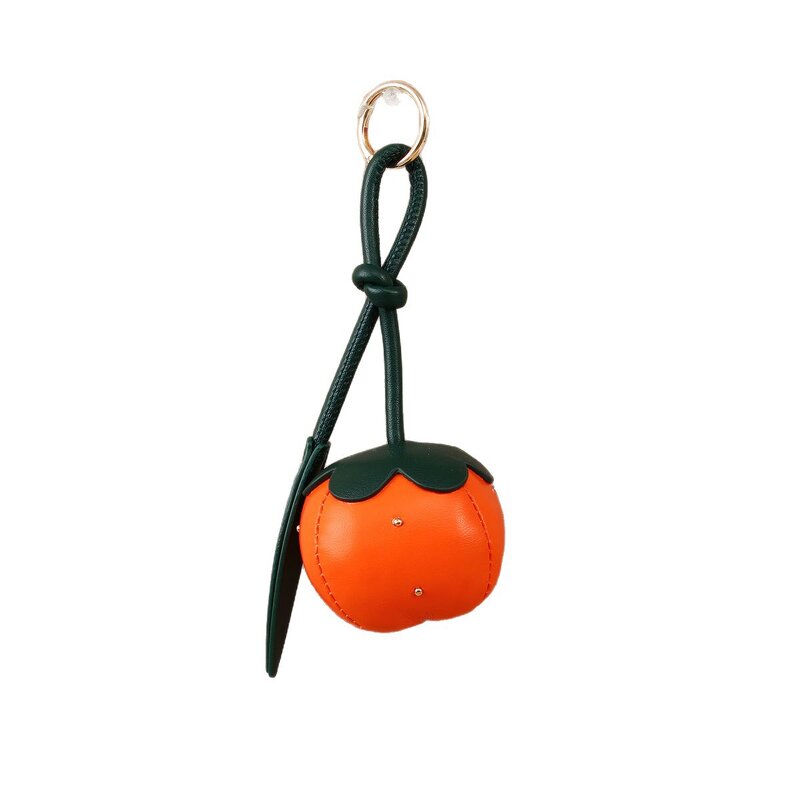 Keychain Manufacturer - PU Filled Cotton Pumpkin Keychain Bag Clip