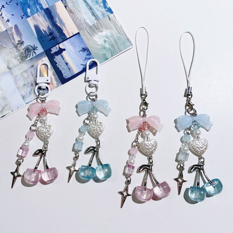 Keychain Supplier - Cherry Keychain Phone Chain Fresh Cute