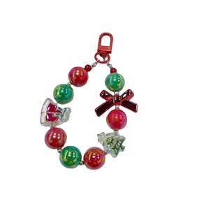 Phone Chain Manufacturer - Santa Boots Crystal Bead Phone Lanyard