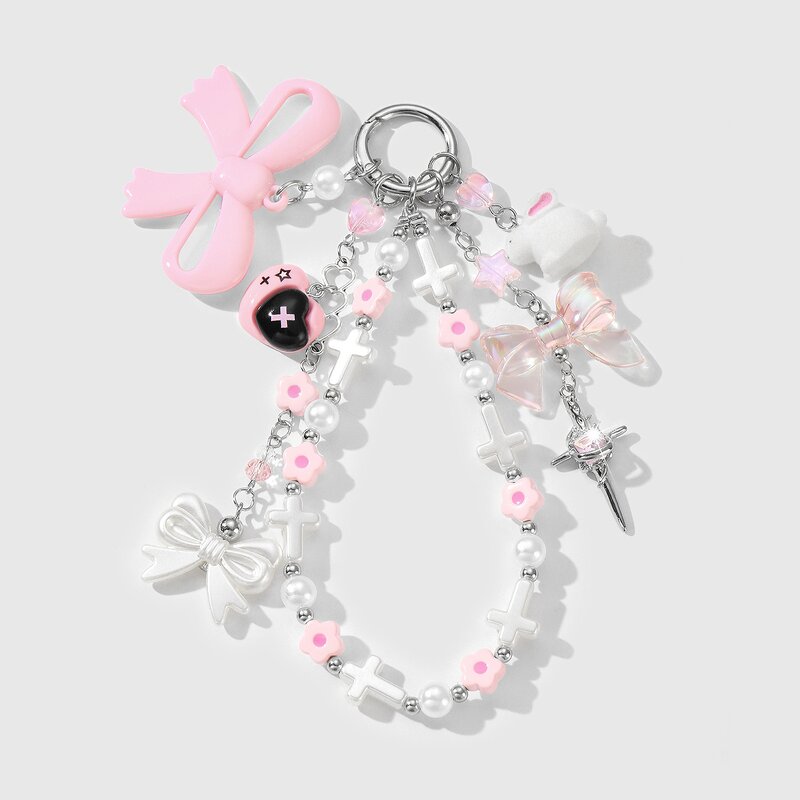 Keychain Manufacturer - Crystal Bead Acrylic Star Love Guitar Keychain