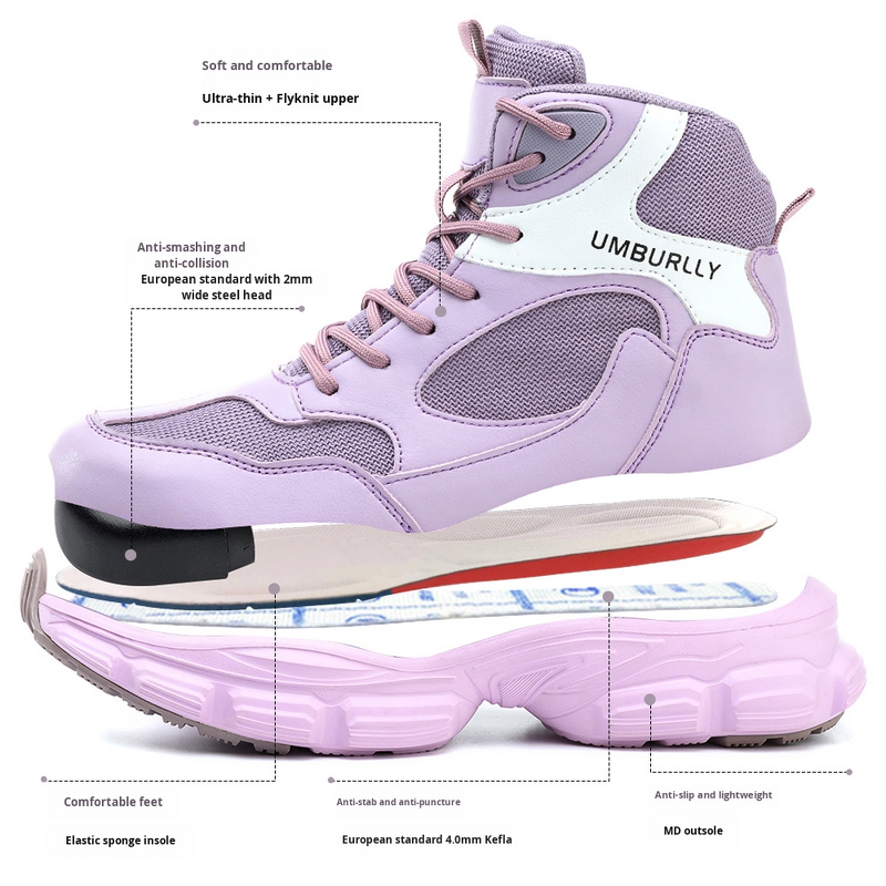 Safety Shoes Manufacturer - Women's Anti-Smash Steel Toe Work Boots