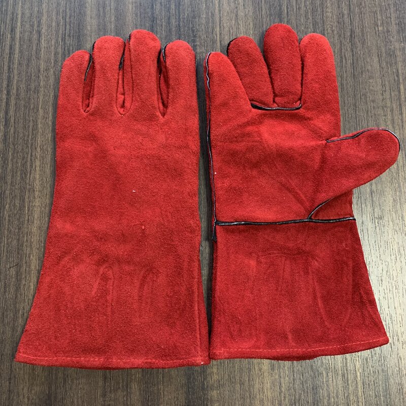 Welding Gloves Supplier - CE 388 407 Split Cowhide Custom Logo