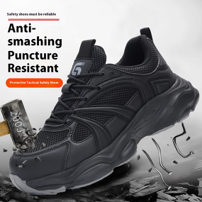 Safety Shoes Factory - Men's Summer Microfiber Steel Toe Kevlarr EVA