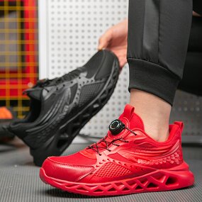 Safety Shoes Manufacturer - Men's Summer TPU Fly Knit Steel Toe EVA