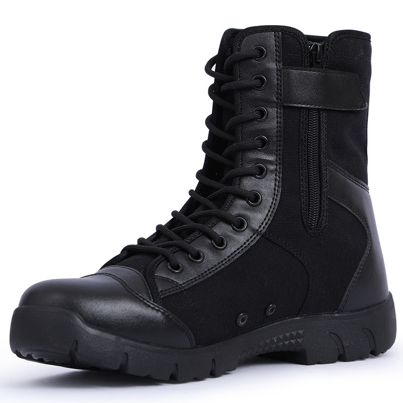 Hiking Boots Factory - Large Size Combatt Side Zipper Ultra-Light