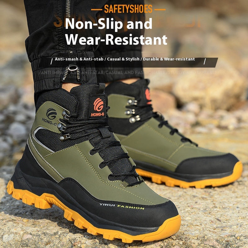 Safety Shoes Supplier - Microfiber Steel Toe Kevlarr Non-Slip Rubber