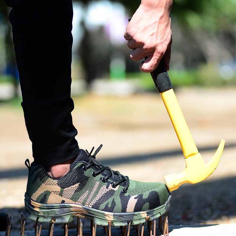 Safety Shoes Manufacturer - Unisex Fly Knit Steel Toe Anti-Smash