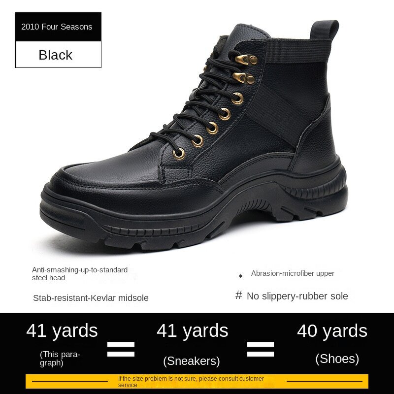Safety Shoes Factory - Men's Winter Microfiber Steel Toe Kevlarr