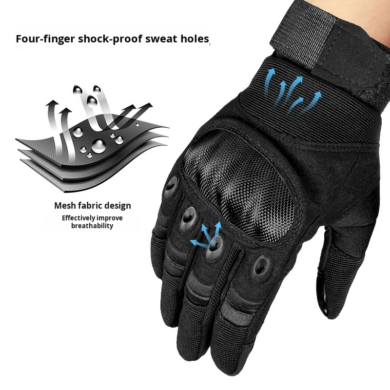 Tactical Gloves Manufacturer - Full-Finger Hard Shell Anti-Slip Touch