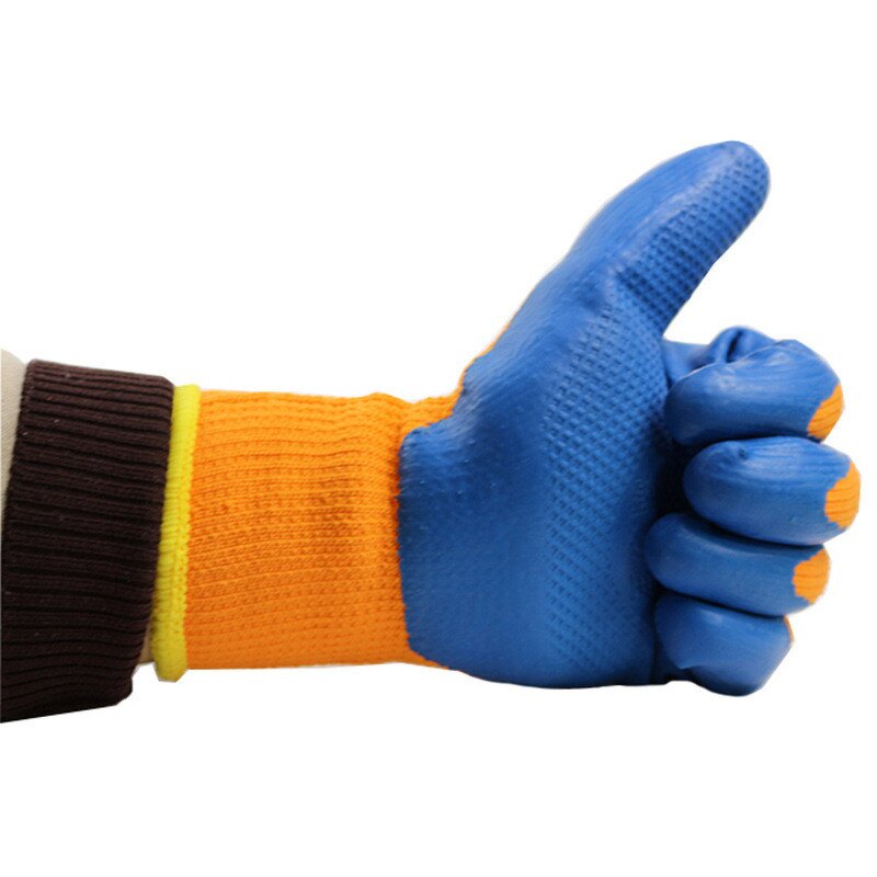 Working Gloves Manufacturer - Latex Terry Coated Winter Working Gloves