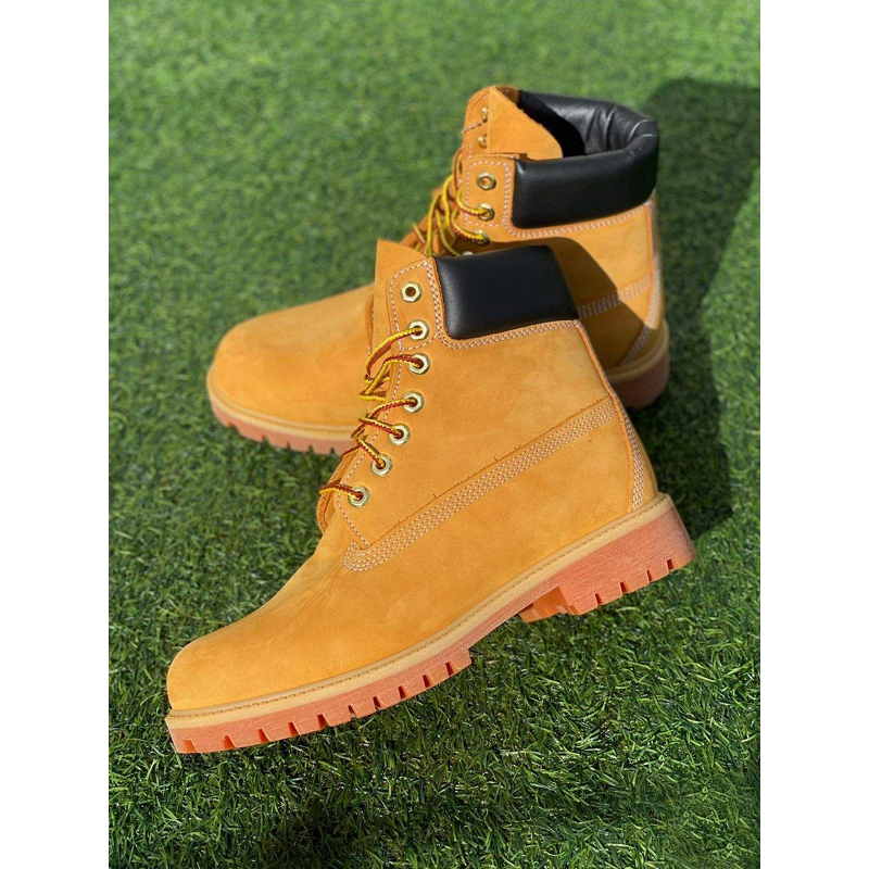 Safety Shoes Supplier - Wheat Waterproof Cowhide Leather Rhubarb