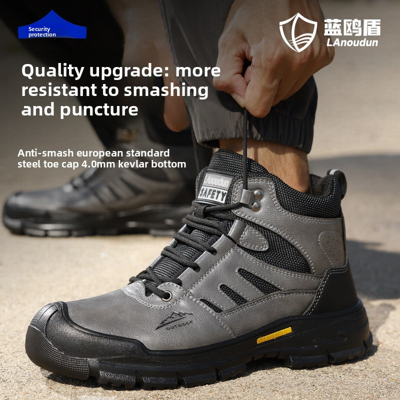 Safety Shoes Factory - Microfiber Leather Steel Toe Kevlarr Rubber