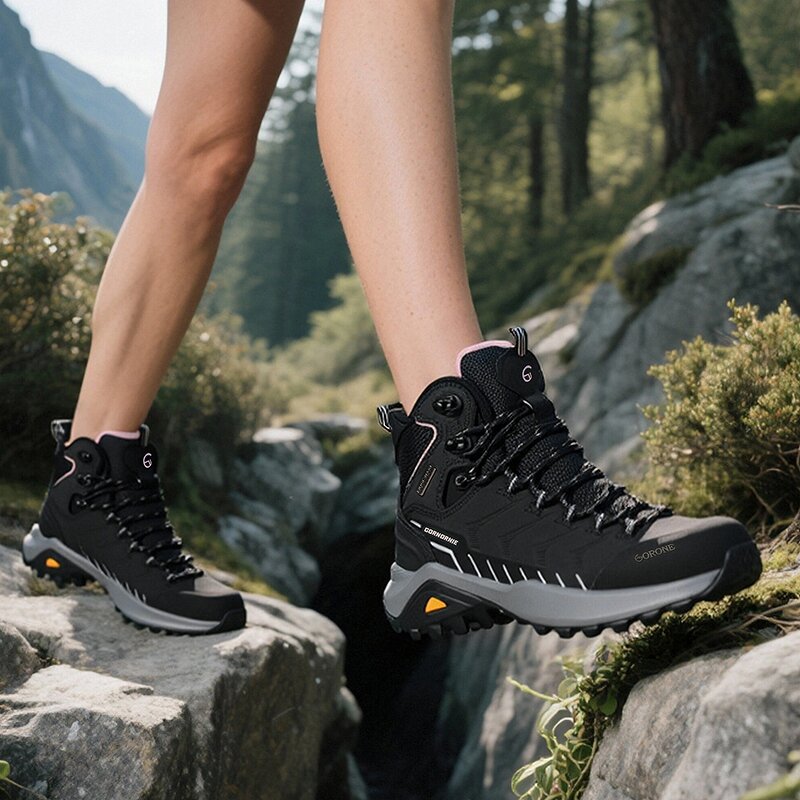 Hiking Boots Supplier - Couple's Waterproof Cowhide Leather Hiking
