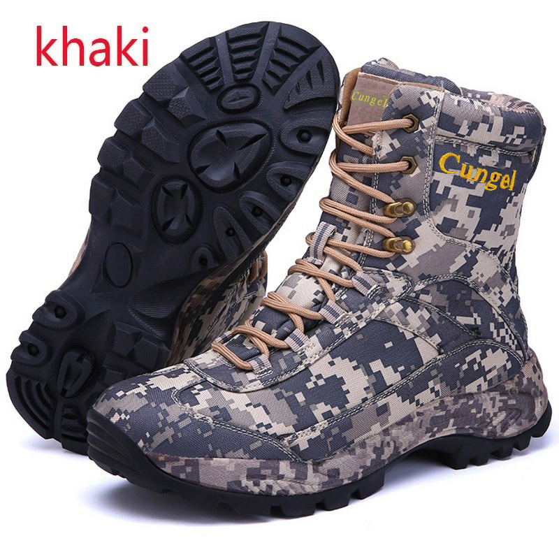 Hiking Boots Supplier - Wholesale Large Size Camouflage Combatt Boots