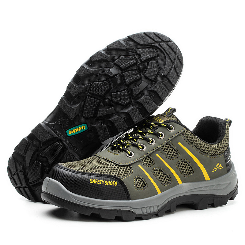 Safety Shoes Manufacturer - Men's Microfiber Mesh Steel Plate Steel Toe