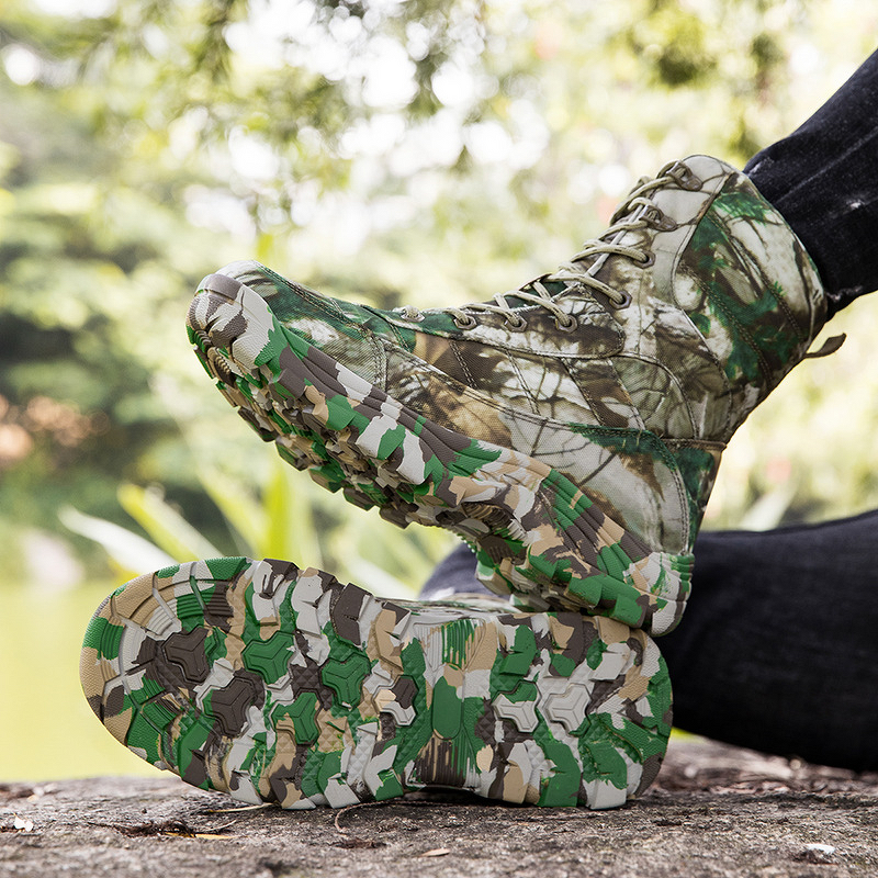 Hiking Boots Factory - Men's Large Size Oxford Cloth Tactical Rubber