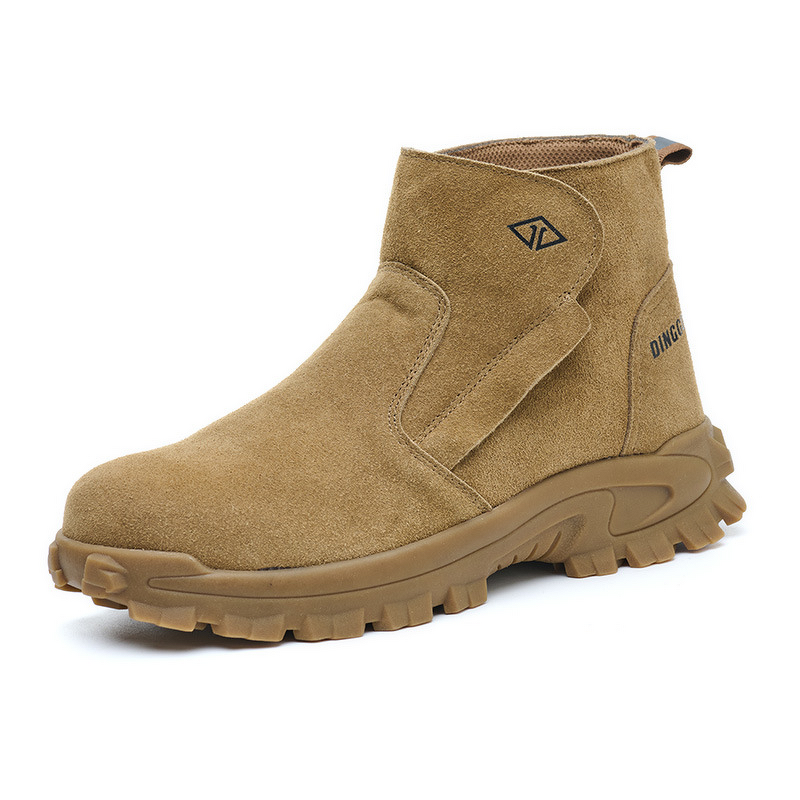 Welding Boots Factory - Men's Suede Steel Toe Kevlarr Non-slip