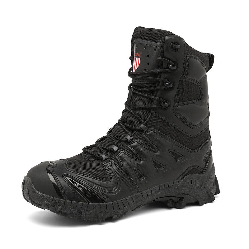 Hiking Boots Factory - Large Size Men's Microfiber Leather Tactical