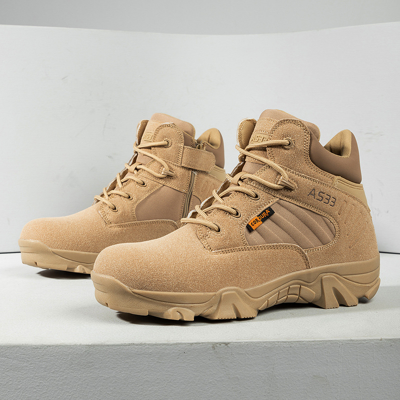 Hiking Boots Factory - Men's High Top Breathable Tactical Large Size