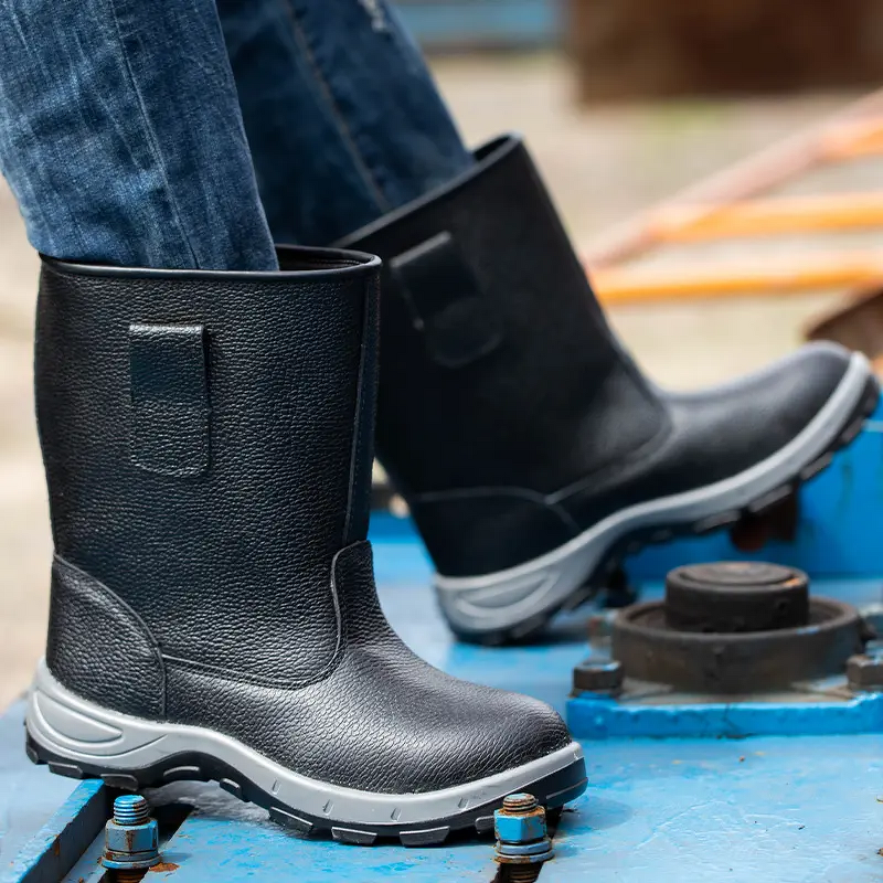 Safety Shoes Manufacturer - Men's Industrial Leather Safety Boots