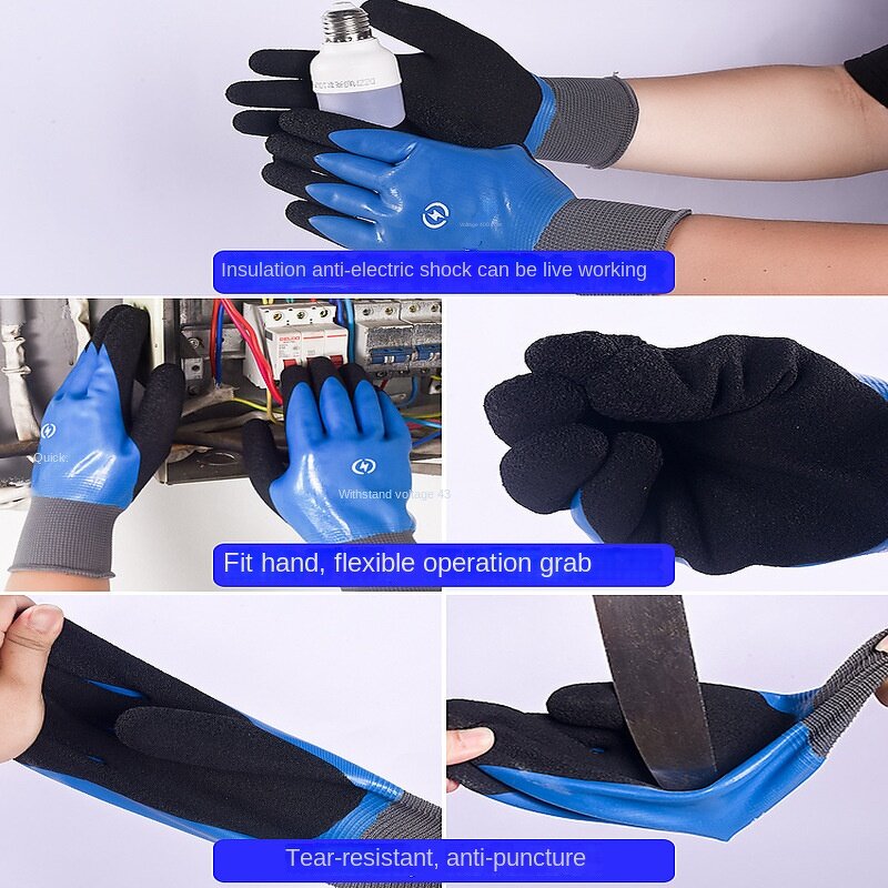 Electrician Gloves Factory - Bate Factory 1000 Voltage Latex Rubber