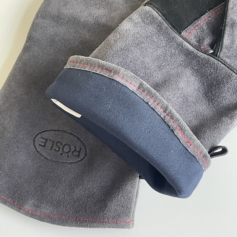 Welding Gloves Manufacturer - Bate Gray Wear Resistant Custom Logo