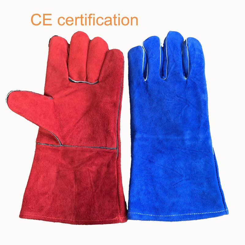 Welding Gloves Supplier - CE 388 407 Split Cowhide Custom Logo