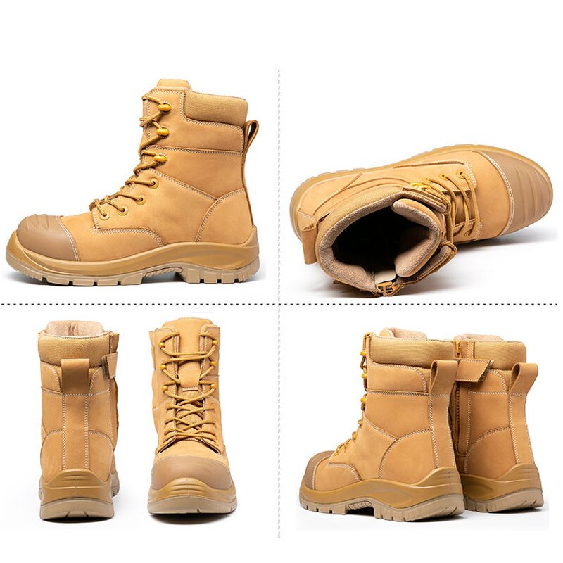 Safety Shoes Manufacturer - Men's High Top Cowhide GlassFiber Toe