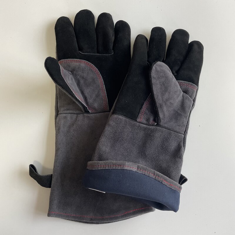 Welding Gloves Manufacturer - Bate Gray Wear Resistant Custom Logo