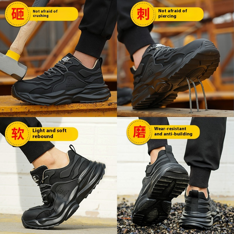 Safety Shoes Manufacturer - Men's Fly Knit TPU Kevlarr EVA Steel Toe