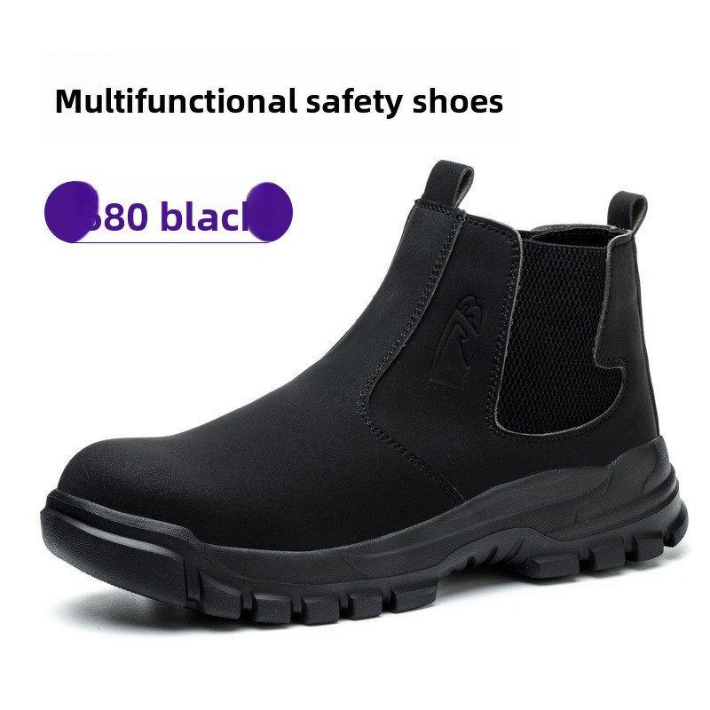 Safety Shoes Factory - Men's Wheat High Top Steel Toe Water-Repellent