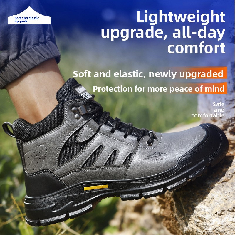 Safety Shoes Factory - Microfiber Leather Steel Toe Kevlarr Rubber