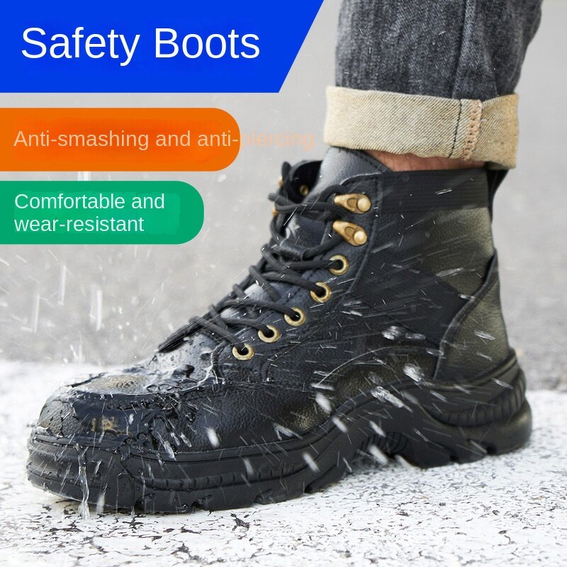 Safety Shoes Factory - Men's Winter Microfiber Steel Toe Kevlarr