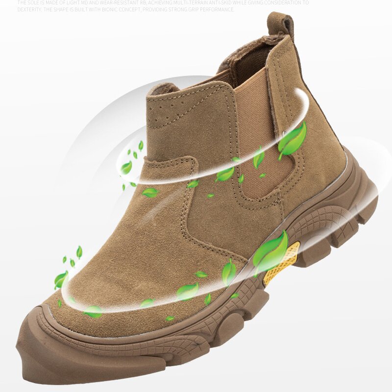 Welding Boots Manufacturer - Men's Suede Steel Toe Kevlarr Rubber Sole