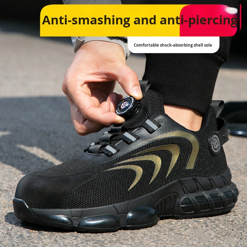 Safety Shoes Manufacturer - Men's Summer Low-Cut Steel Toe TPU Mesh