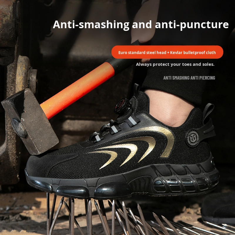 Safety Shoes Manufacturer - Men's Summer Low-Cut Steel Toe TPU Mesh