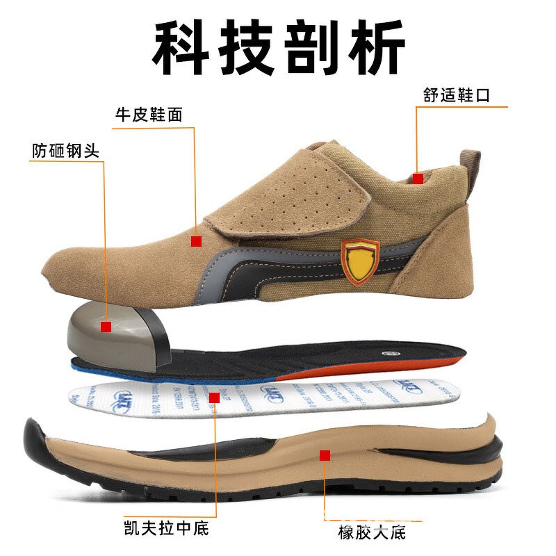 Welding Shoes Supplier - Genuine Microfiber Steel Toe Kevlarr Rubber