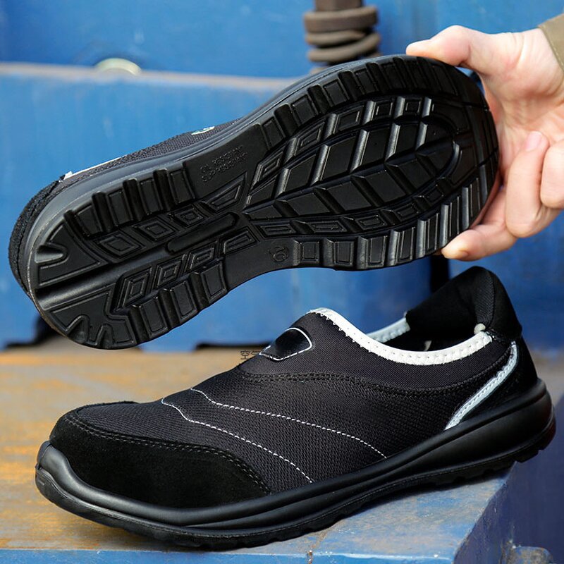 Safety Shoes Factory - Anti-static Suede Steel Toe All-Season PU