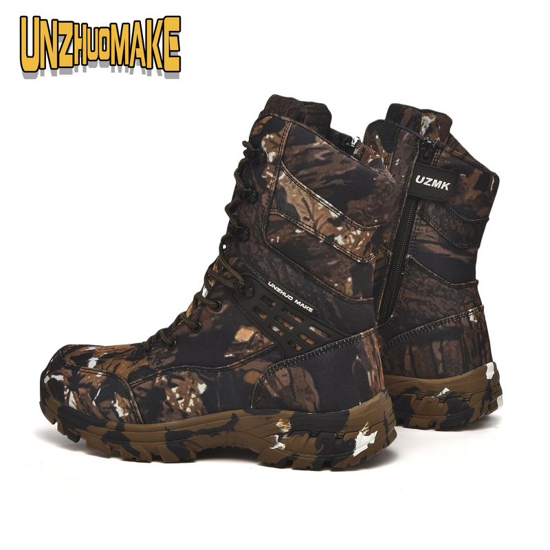 Hiking Boots Supplier - High Top Men's Tactical Rubber Sole Combatt