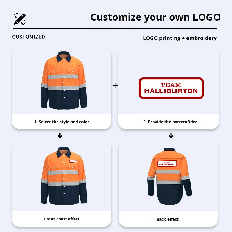 Work Clothing Supplier - Summer Cotton Reflective Strip Work Clothes