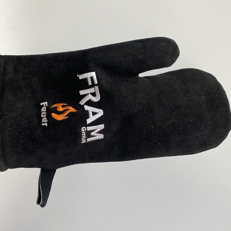 Oven Gloves Supplier - Black Complete Cowhide Custom Household