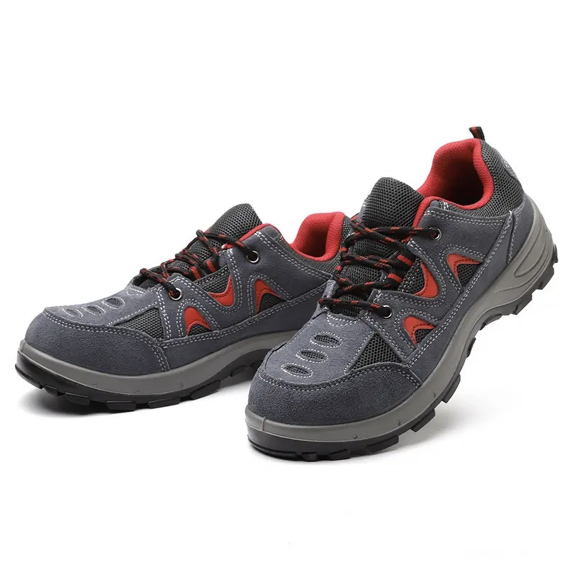 Safety Shoes Factory - Men's Lightweight Anti-Smash Steel Toe Solid