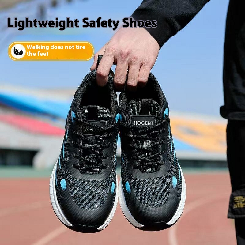 Safety Shoes Factory - Men's Lightweight Fly-Knit Anti-Smash Kevlarr