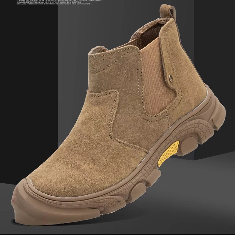 Welding Boots Manufacturer - Men's Suede Steel Toe Kevlarr Rubber Sole