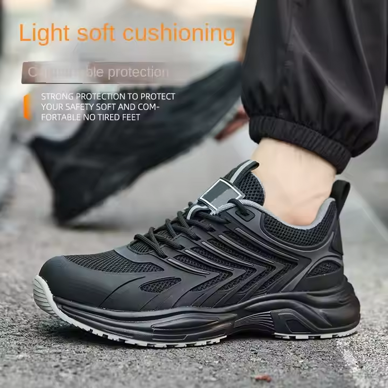 Safety Shoes Factory - Men's Summer Lightweight EVA KPU Mesh Kevlarr