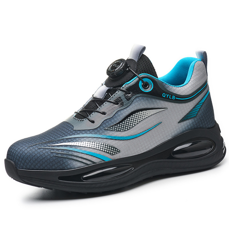 Safety Shoes Supplier - Men's Fly Knit Steel Toe TPU Cushioned Sole